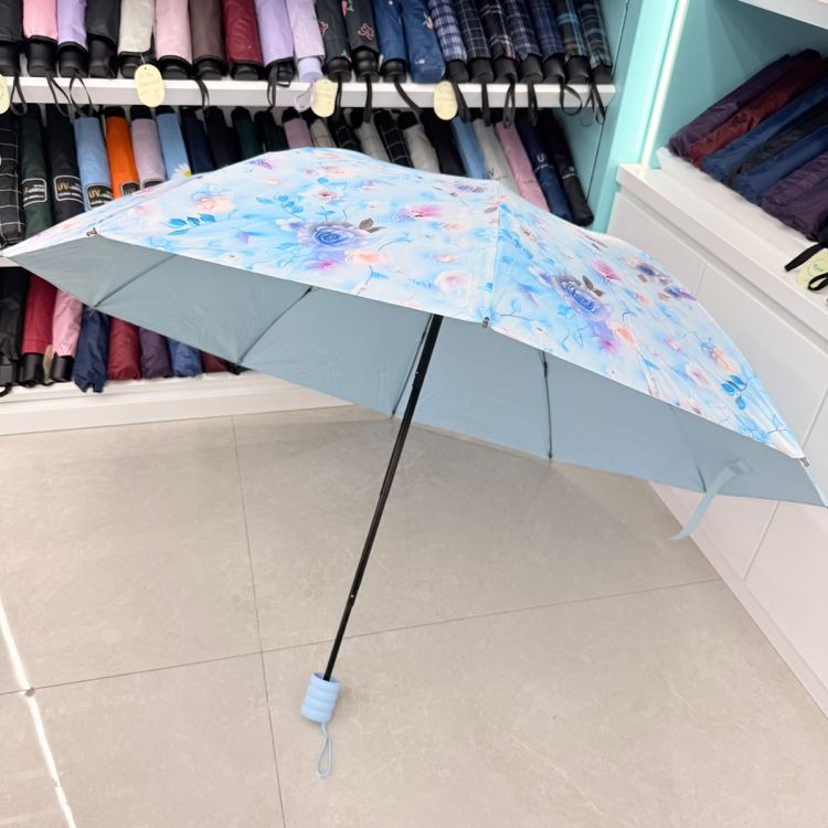 2026新款花卉数码印花彩胶遮阳伞晴雨两用雨伞温柔碎花配色爆款太阳伞遮阳伞新款花卉数码印花彩胶遮阳伞