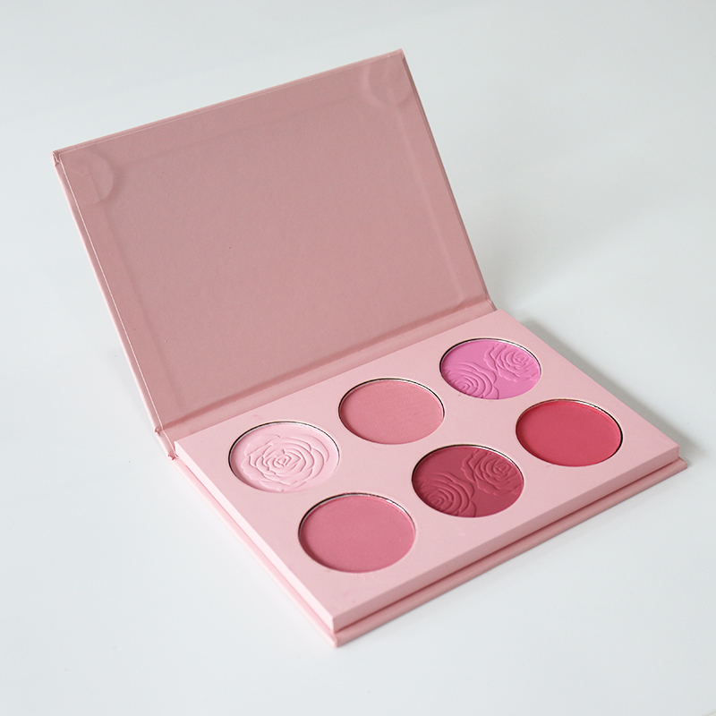 Long-lasting waterproof, natural pigment, vegan, cruelst-free, 6-color blush powder, high-quality cosmetics full image