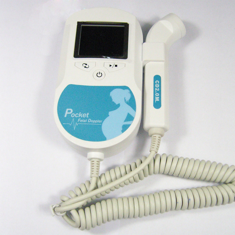 Home handheld fetal heart rate monitoring device, handheld portable fetal heart rate monitoring device full figure