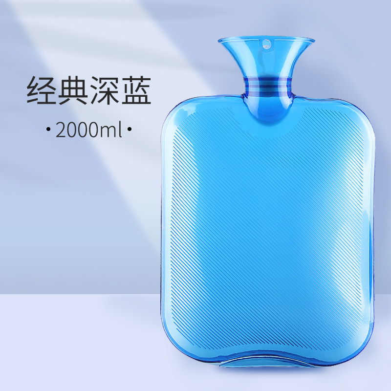 Thickened explosion-proof hot water bag, water-filled hot water bag, warming belly, warming baby, cute hand warmer, water-filled high-density pvc