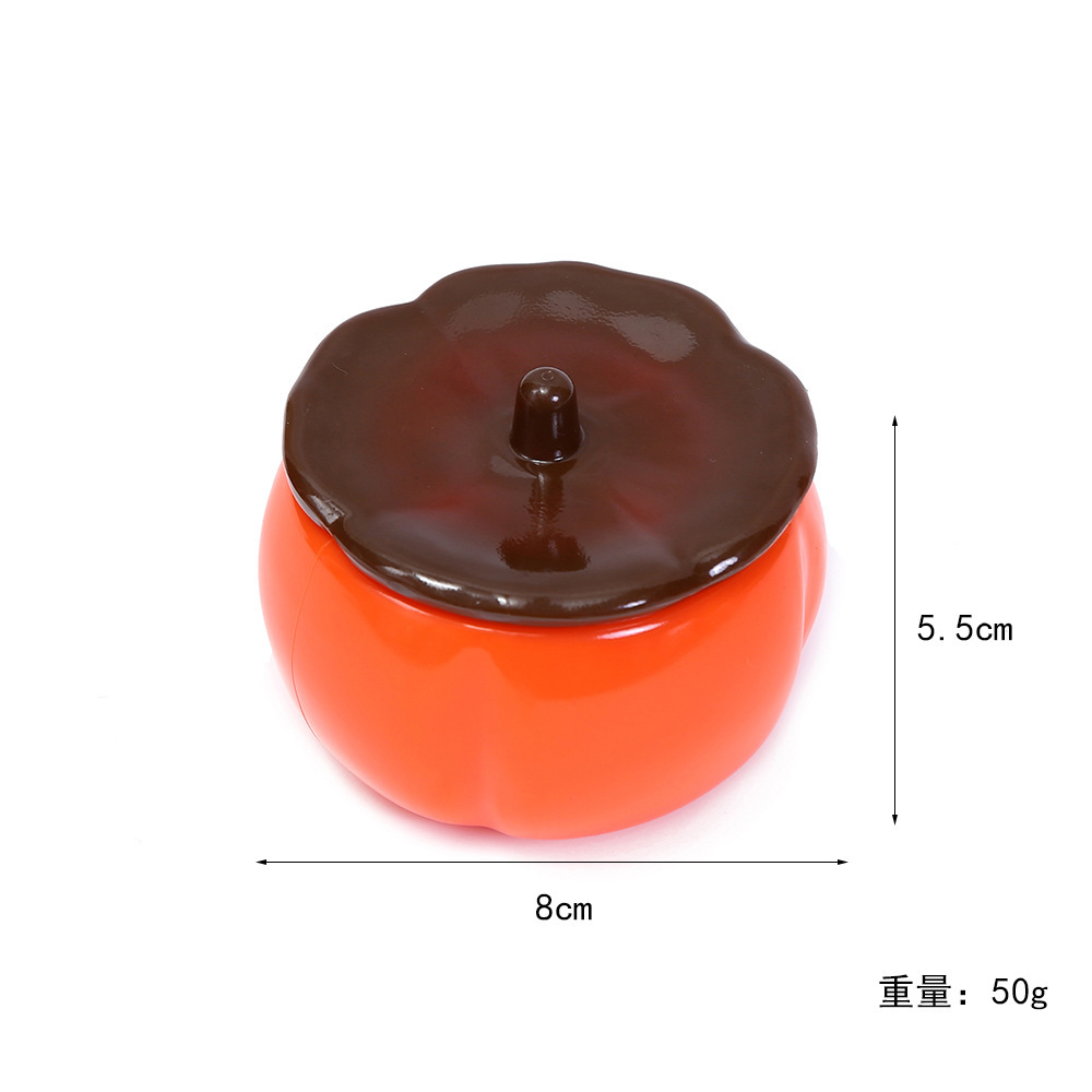 Auspicious persimmons, everything goes well tea canister, storage canister, simulated persimmon decorative item, wedding and housewarming joy, plastic flowerpot Application Scenario