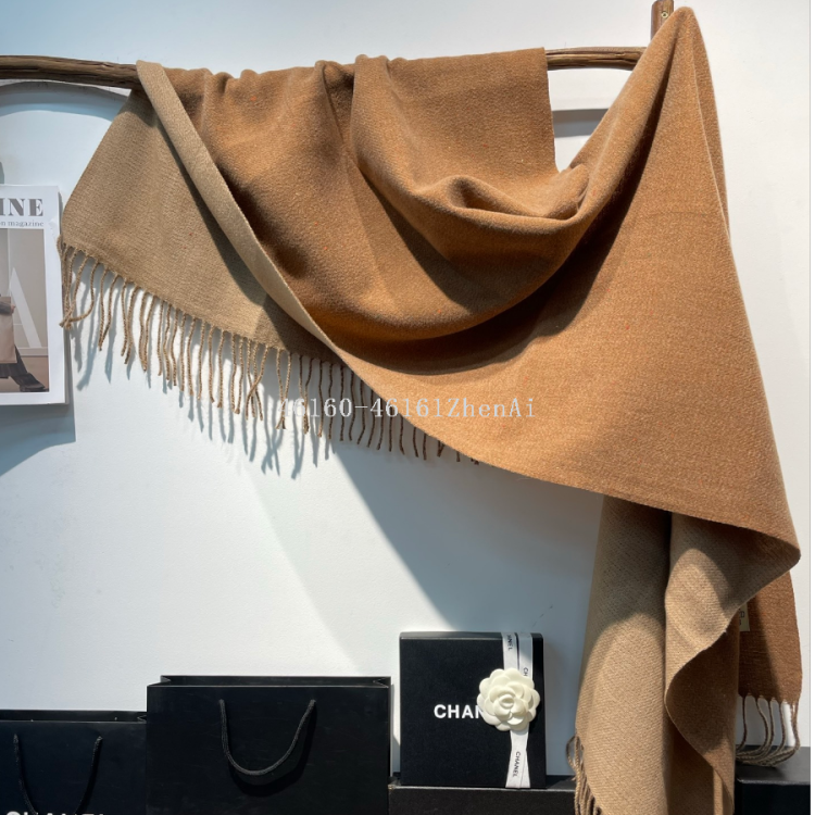 Wholesale of new cross-border export ready-made scarves with color dots and double-sided cashmere, e-commerce live streaming supply chain Item Picture