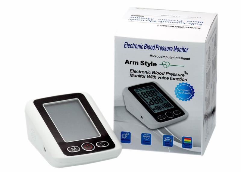 Electronic blood pressure monitor, upper arm type, home fully automatic voice measurement instrument, precise blood pressure monitor