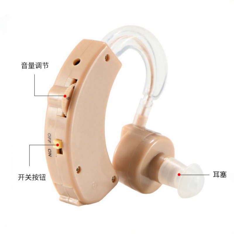 Intelligent noise reduction hearing AIDS, portable English hearing AIDS, back-of-ear sound amplifiers for the elderly, medical devices Specification drawing