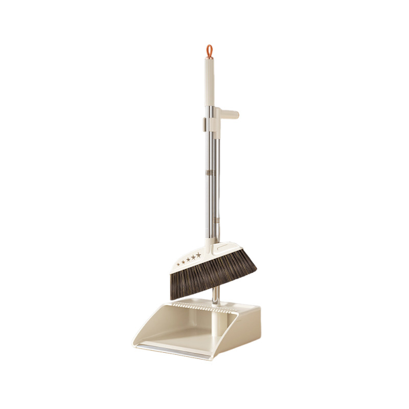 Wholesale thickened broom and dustpan combination set, household comb teeth non-stick hair broom and garbage shovel two-piece set Application Scenario