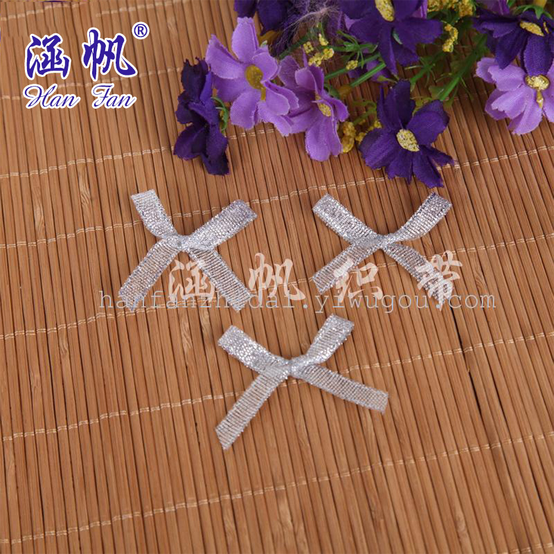 Wholesale of gold and silver scallion hand-tied bow accessories in stock Specification image