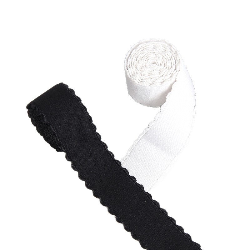 Double-sided crescent-shaped elastic bands, double-sided brushed high-elastic latex skirts, trouser waists, dance costumes, shoulder straps, children's clothes diy accessories