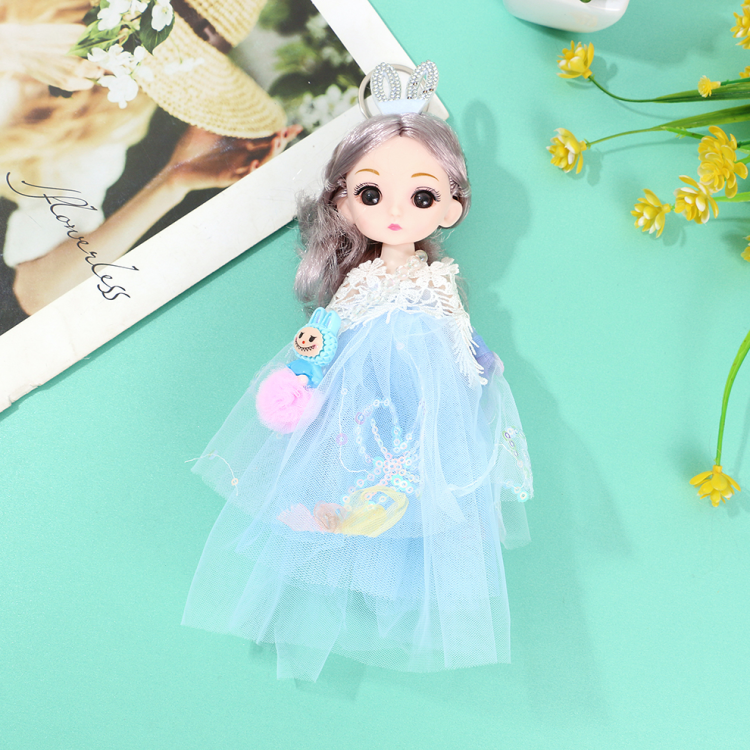 Dress dolls, car trailers, keychains, pendants, cute Barbie dolls, doll bags, pendants, couple gifts details Picture