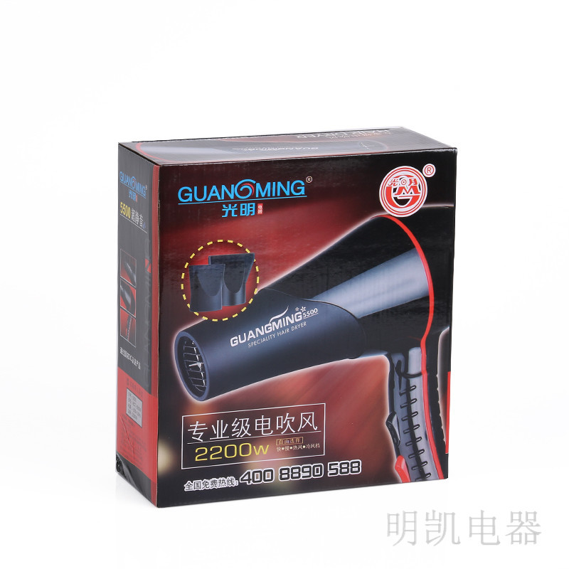 大功率电吹风 发廊美发吹风机 时尚外观四档可调吹风筒光明5500 details Picture