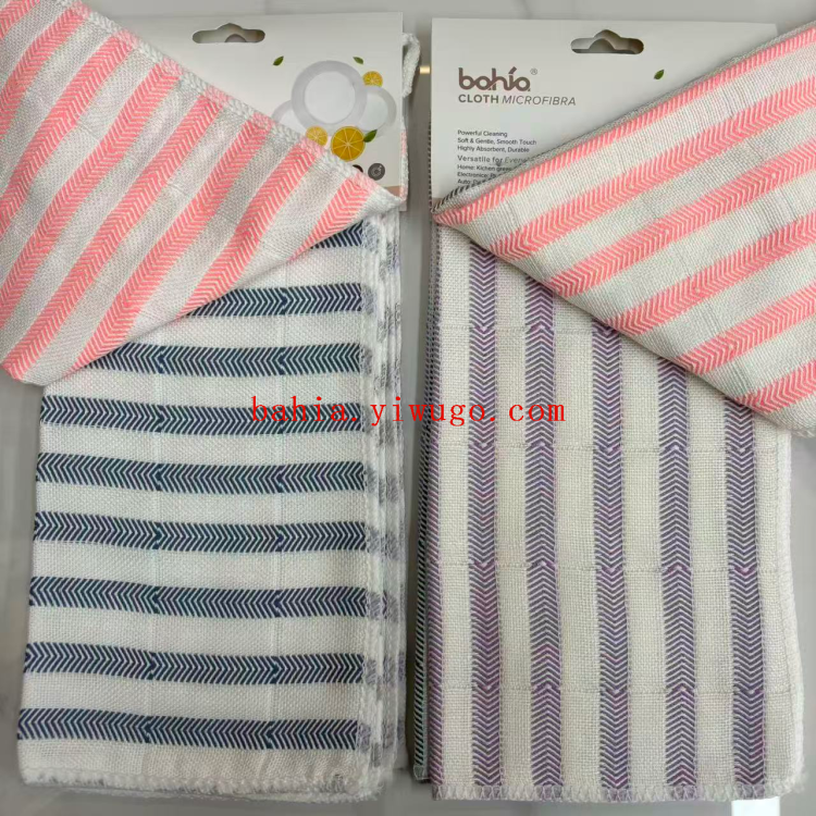 Double-layer fish-scale pattern dishcloth, 30*30cm, 5-piece set, dishcloth, cleaning and scouring pad, bahia Application Scenario