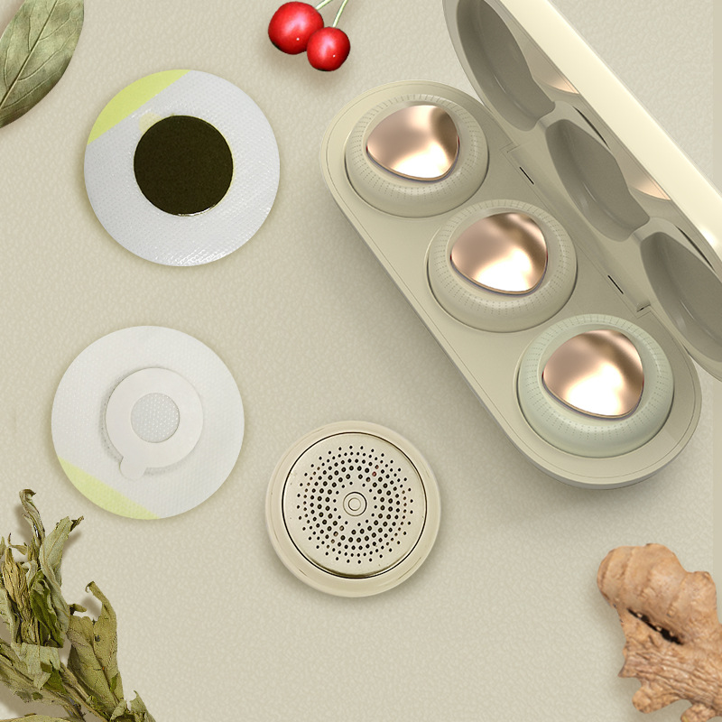 Smokeless moxibustion box Graphene home uterine cold three-compartment intelligent portable electronic mugwort fumigation instrument details Picture