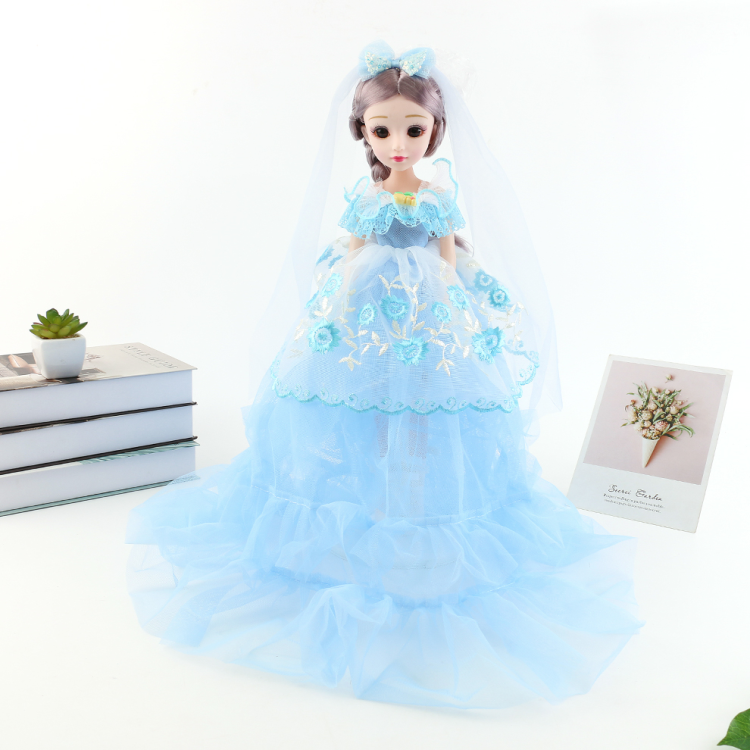 Cross-border large-sized confusing Barbie doll set gift box, wedding dress, girl gift, princess, children's toy, foreign doll wholesale details Picture