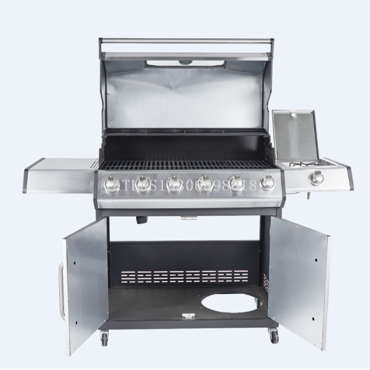 Stainless steel barbecue grill with barbecue rack, household portable outdoor barbecue rack Application Scenario