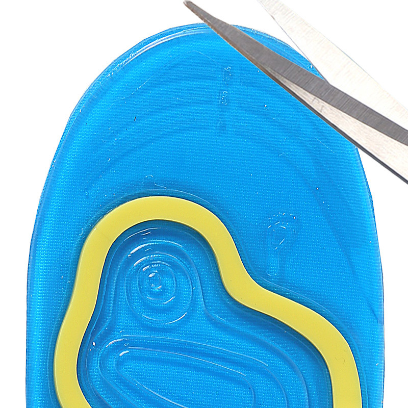 SEBS elastic thickened sports insoles, silicone GEL breathable shock-absorbing air cushion, soft shock-absorbing blister box for men and women details Picture