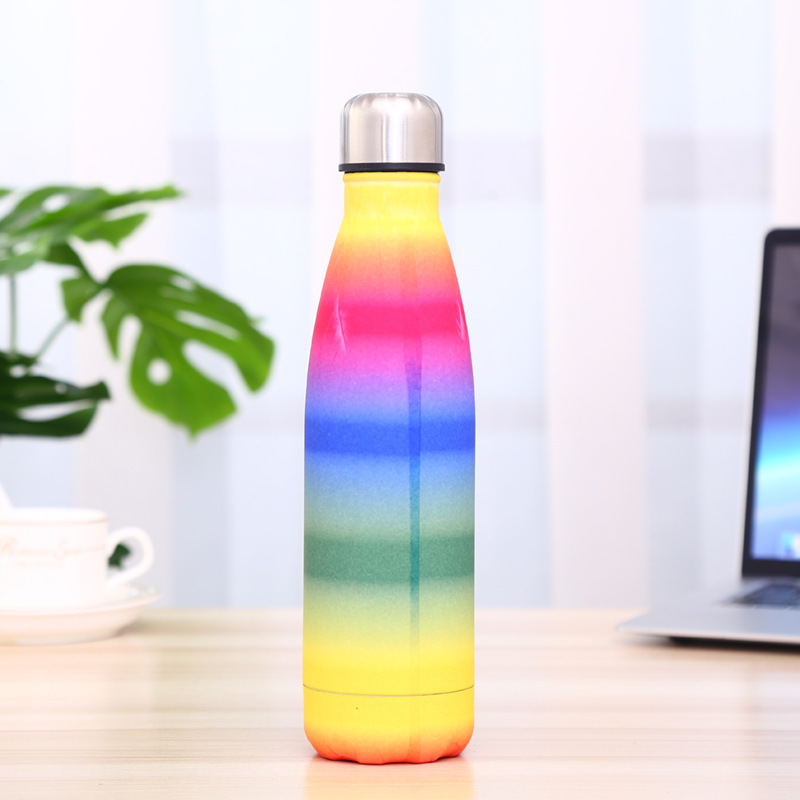 不锈钢保温杯运动水壶真空保温瓶多色户外运动可乐水瓶可定制LOGO