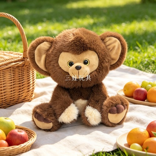 Transfronterizo nuevo mono bondadoso orangután animal del bosque juguete de peluche muñeca zoológico regalos al por mayor Item Picture