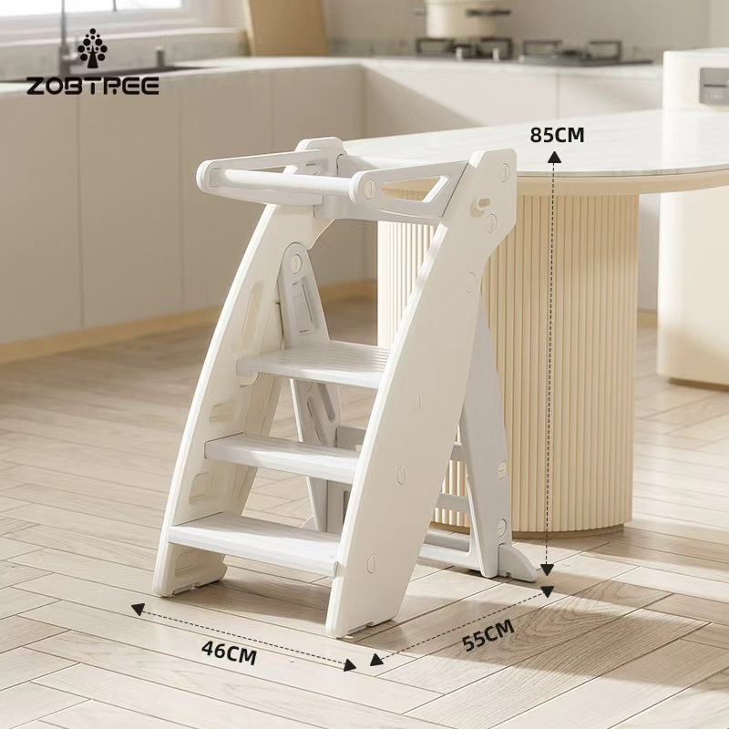 Children's footstool, washbasin, household step stool, toddler face wash, staircase washbasin, footstool, folding dining chair, wooden children's chair Item Picture