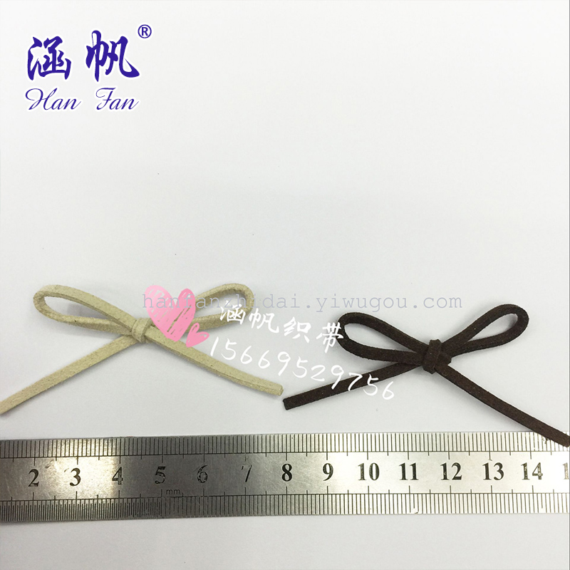 Leather rope, string, bow, Korean hair clip, headwear, leather ring, leather band accessories Item Picture
