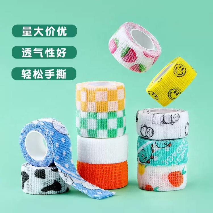 Non-woven fabric self-adhesive bandage, outdoor sports protective bandage, office writing finger protection bounty bandage, high appearance level finger bandage full figure