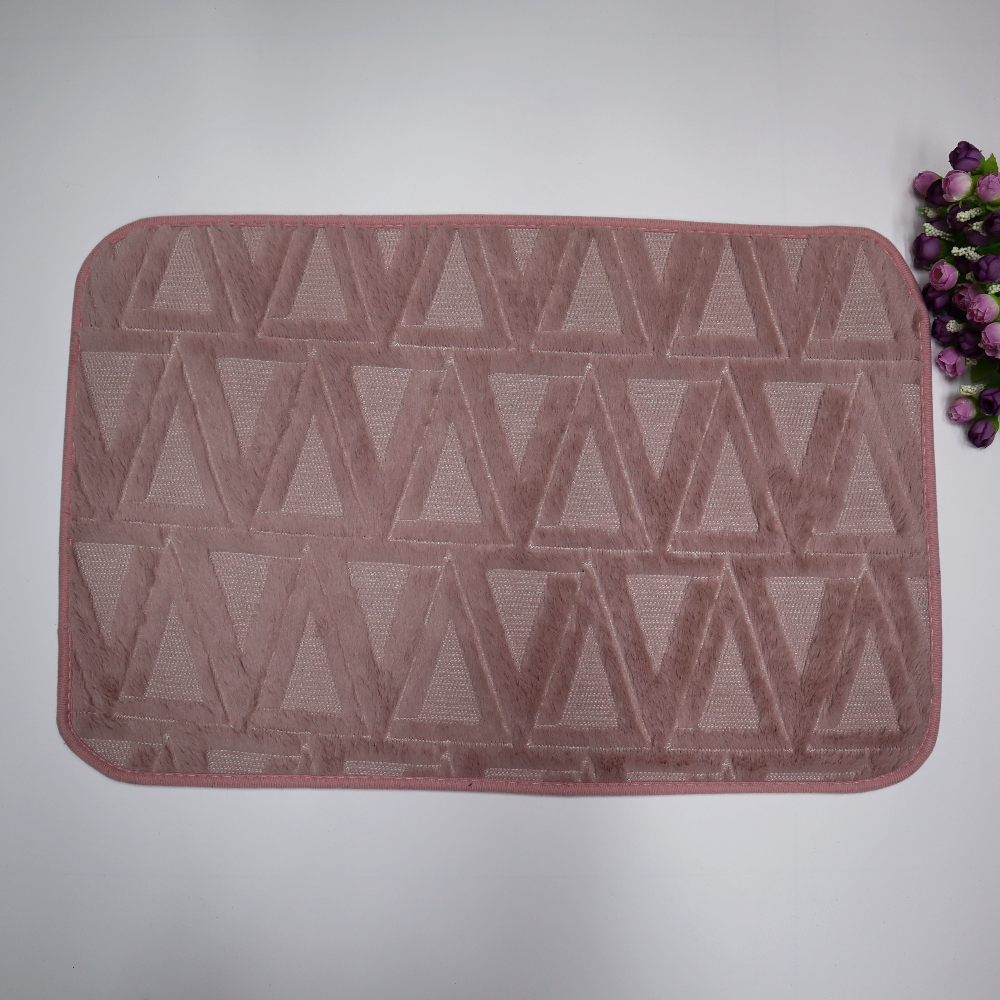 Super soft rabbit fur jacquard carpet, bedroom bedside blanket, living room floor mat, anti-rabbit fur carpet, Nordic floor mat details Picture