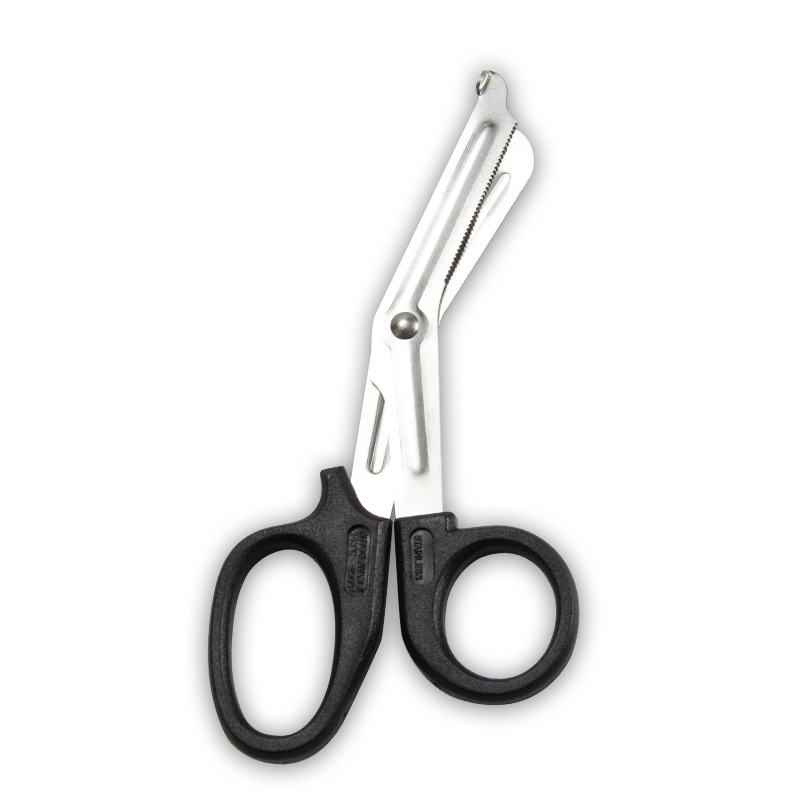 Stainless steel multi-functional gauze scissors, household elbow canvas scissors, durable and portable bandage scissors, first aid kit accessories Application Scenario