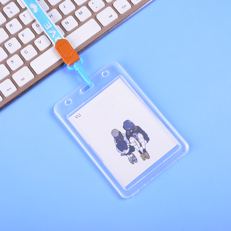 ins card case wholesale, super cute card ventilation student card case, transparent plastic access control card case, work ID card case Specification image