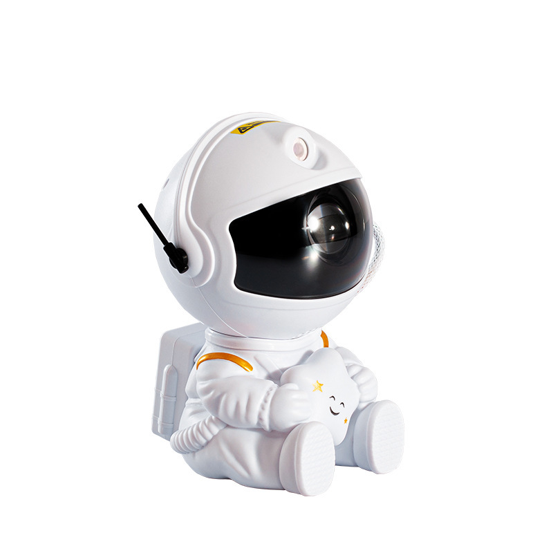 跨境宇航员星空投影灯满天星氛围小夜灯创意太空人激光星云灯批发白底实物图