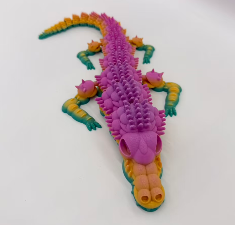 40cm3D печатает мультисуставы, которые могут двигать фигурки аллигаторов Item Picture