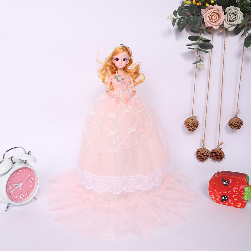 Blonde princess, 50 cm doll, exquisite gift, wedding dress, wholesale gift for little girls Specification image