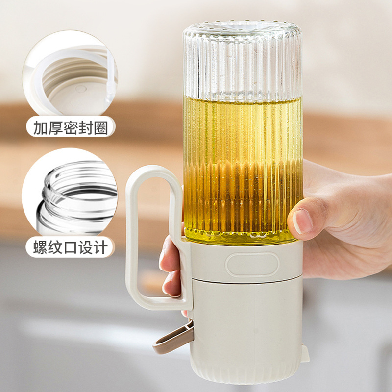 Glass oil spray bottle, household kitchen air fryer oil spray bottle, food-grade press-type spray mist oil spray bottle details Picture