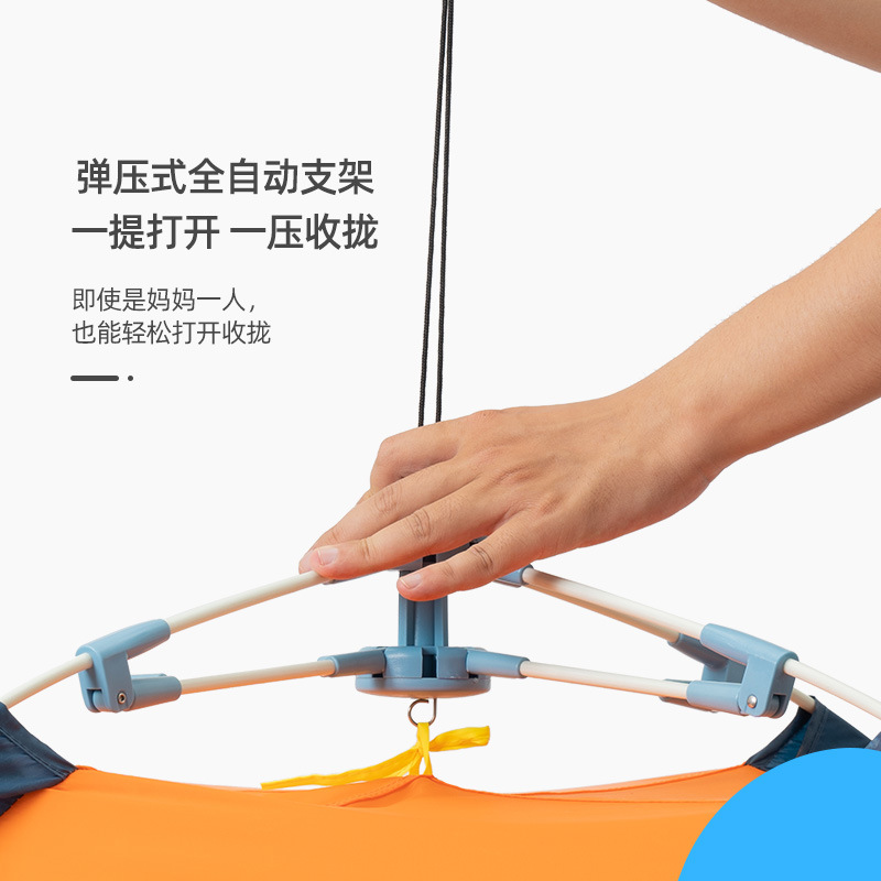 Children's automatic tent, indoor princess, boy and girl play house, baby's home castle, portable toy house tent details Picture