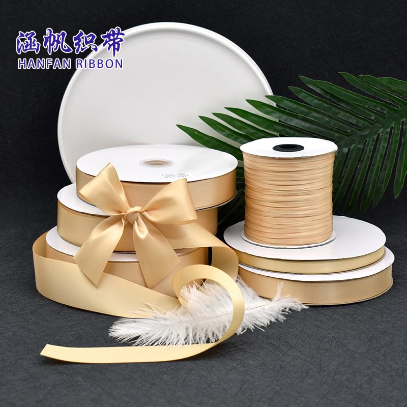 Golden ribbon decorative items, festival handcrafted materials, decorative accessories, gift box packaging, decorative strips, long style details Picture