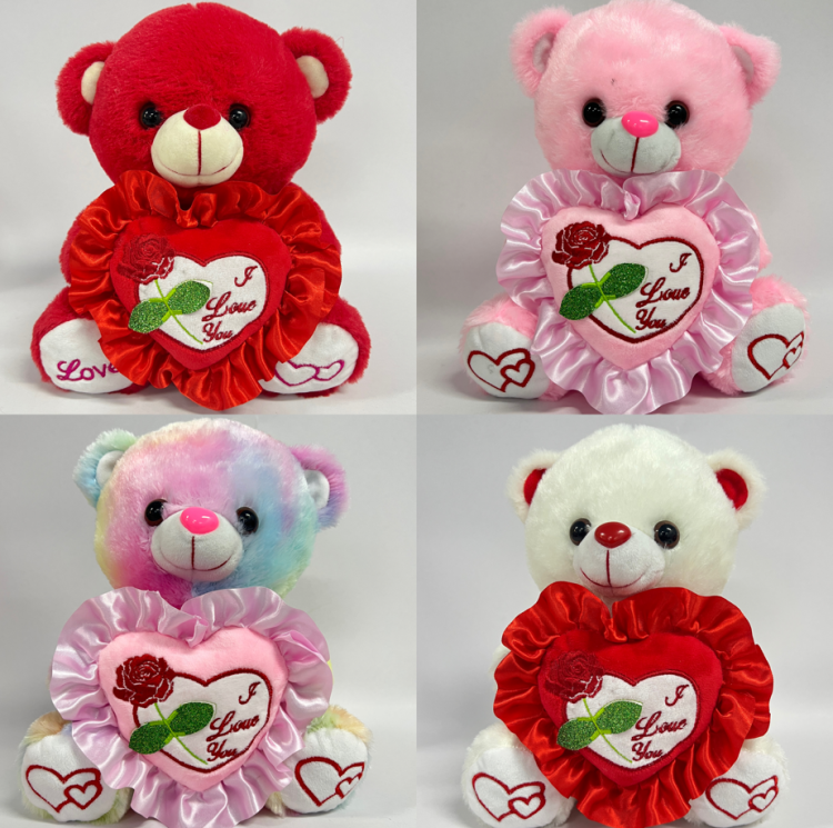 Foreign trade bestsellers Valentine's Day and Mother's Day heart-hugging red bear, lace bear, heart-shaped bow tie bear, talking bear, seven-color glowing bear Application Scenario
