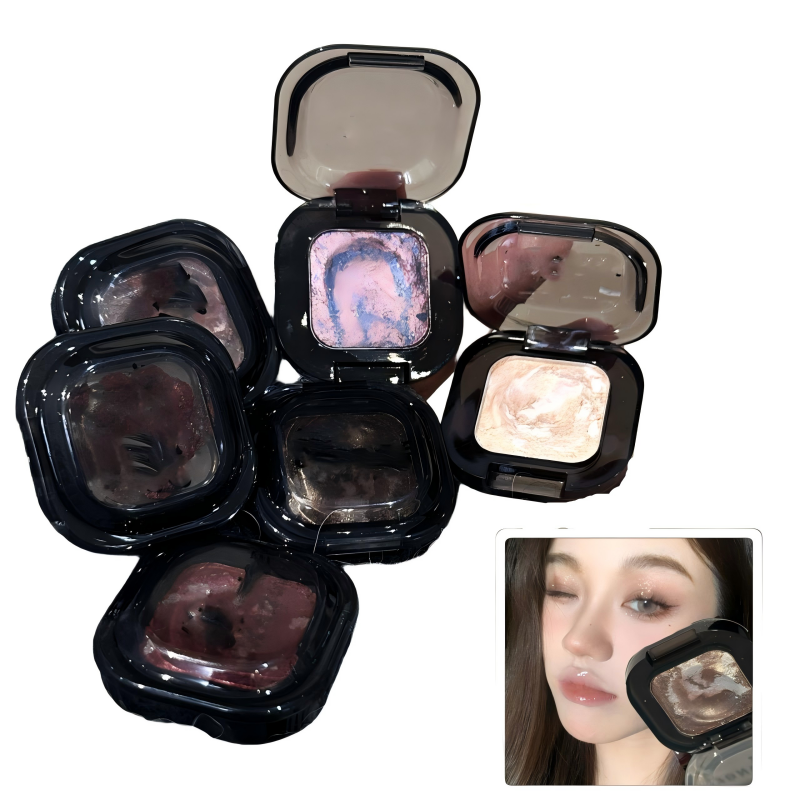Alta calidad OEM/ODM fábrica personalizada al por mayor pequeño lote personalizado marble patrón flash eyeshadow bandeja para maquillaje profesional de ojos - 2