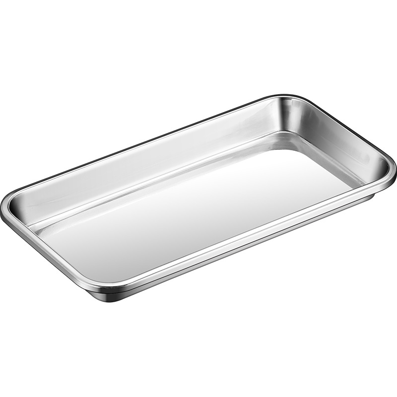 Stainless steel dental plate 304 mirror-polished dental square plate, disinfection plate, flat bottom instrument plate for dental and oral surgery Application Scenario
