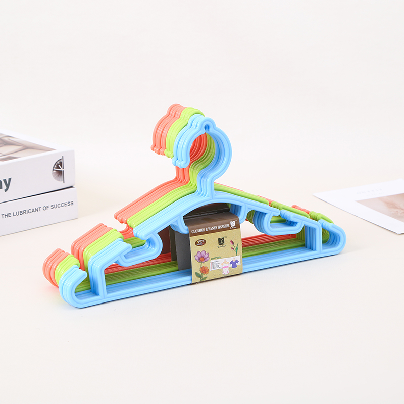 多功能晾挂儿童衣架多色可选塑料衣架服装围巾衣架厂家直销