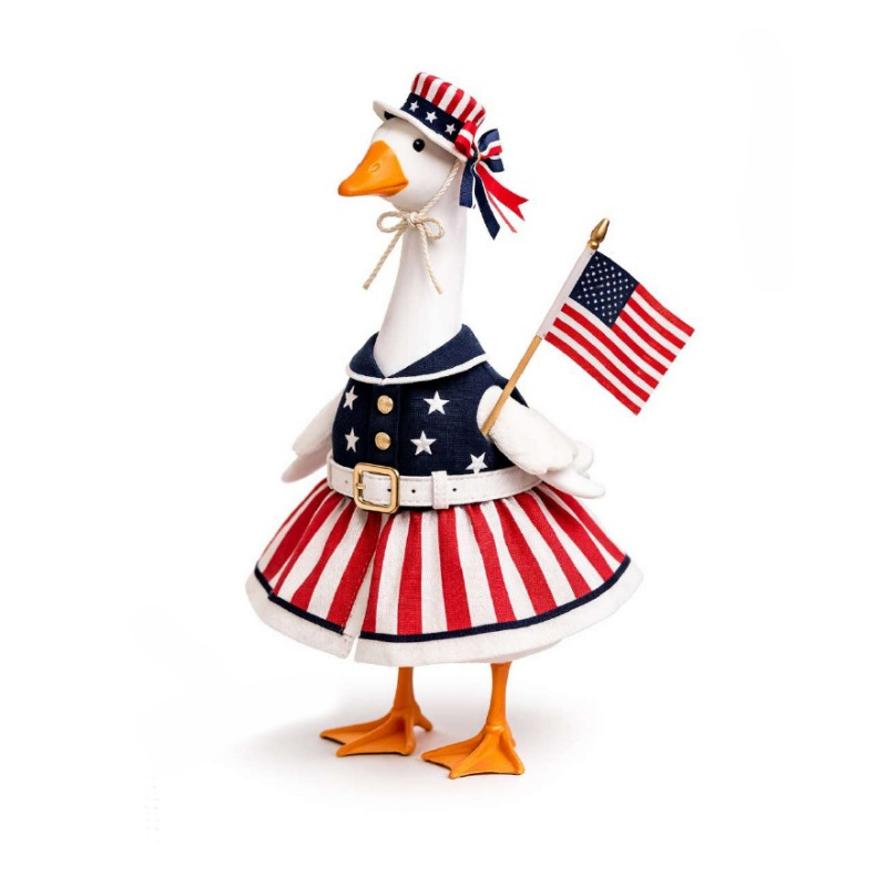 Amazon's new holiday white goose clothing set, porch goose, lawn goose, Christmas holiday decoration