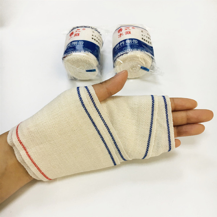 Red and blue spandex sports protective gear, plain elastic bandage, special for Red Cross first aid training, 7.5*450cm full figure
