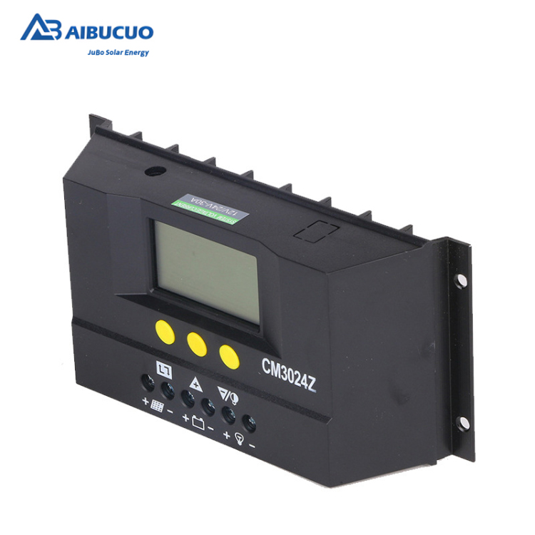 AIBUCUO Jubo Universal 12v/24v 30A intelligent fully automatic photovoltaic panel power generation solar controller details Picture