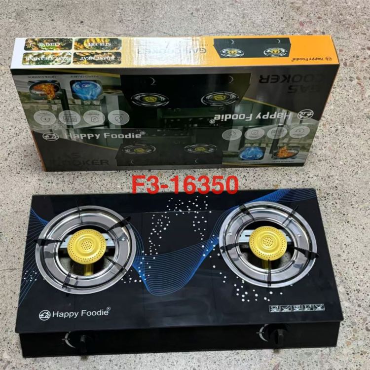 (For export only, not for domestic sales) HF62A enclosed glass gas stove, household double-burner gas source factory