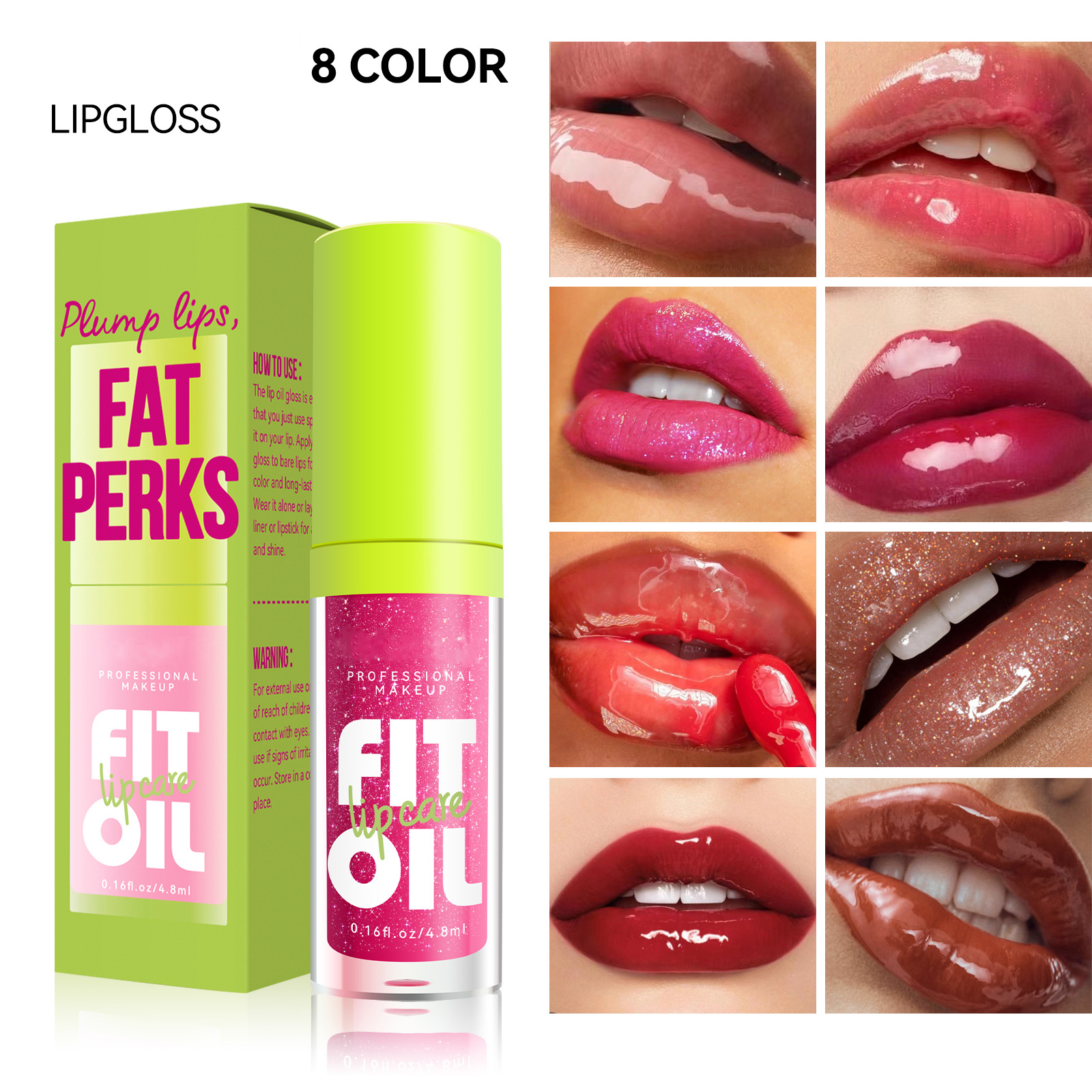 High-quality OEM/ODM factory custom wholesale, small-batch custom lip care oil mirror finish, long-lasting pearlescent full-bodied lip balm, transparent lip gloss