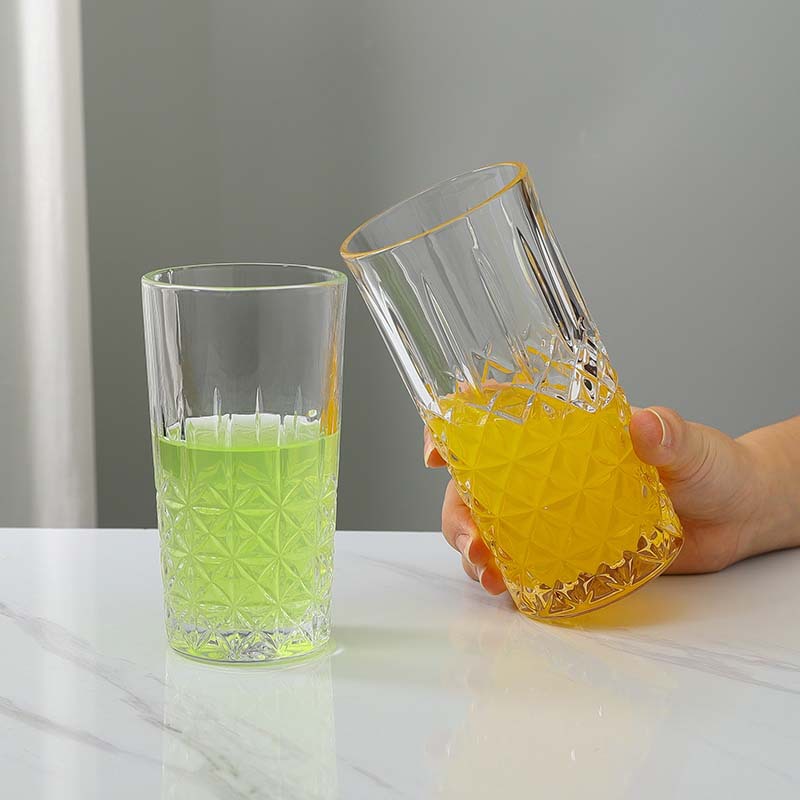 Retro embossed whisky glass, engraved cocktail glass, Long Island iced tea cup, Mojito glass long drinking glass, Coring glass details Picture