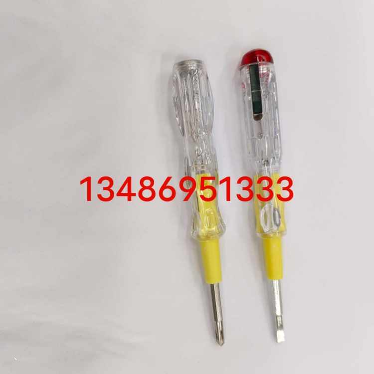 Electrician's voltage tester, household electrician's voltage detector, high-brightness insulated voltage tester, wholesale electrician's work pen, induction voltage tester