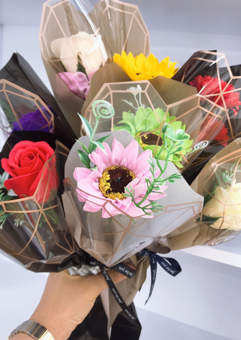 香皂肥皂片/香皂/肥皂花/花杆/塑料玫瑰花细节图
