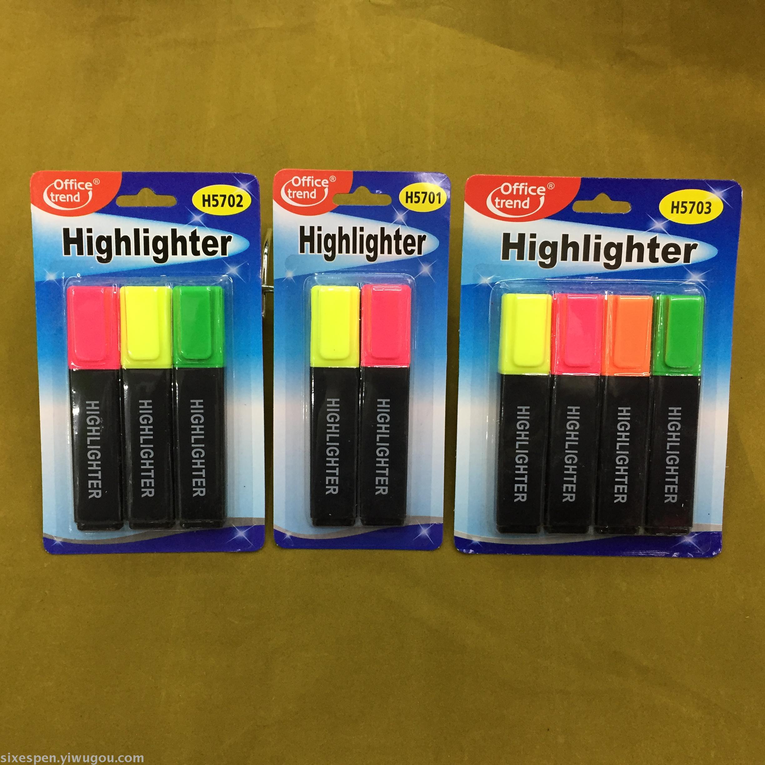 Highlighter pen sets, best-selling products in European and American supermarkets