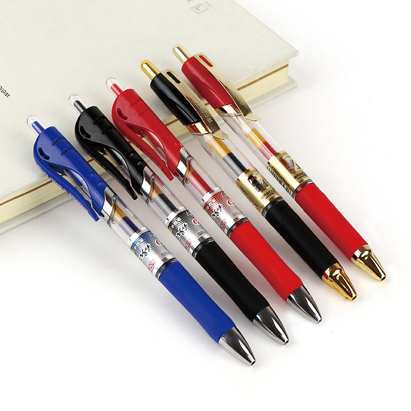 Modern Beauty AK-59 Spring Press Stationery Gel Pen Student Office Supplies Stationery 0.5mm Gel pen Item Picture