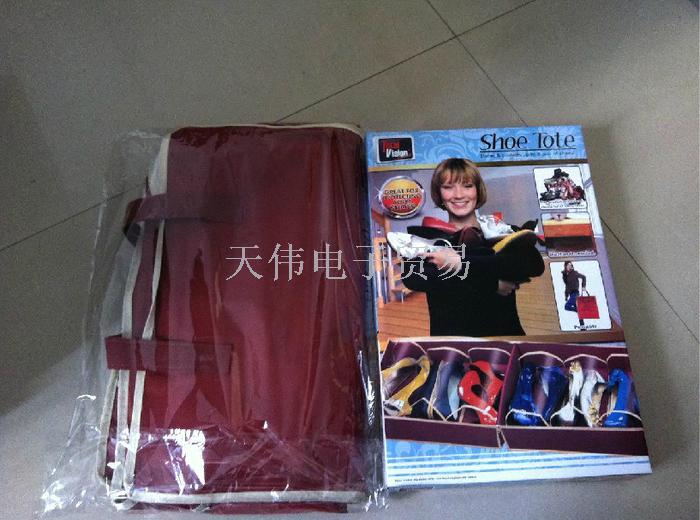 TV产品 无纺布六格旅行手提鞋盒 专用居家鞋子收纳袋