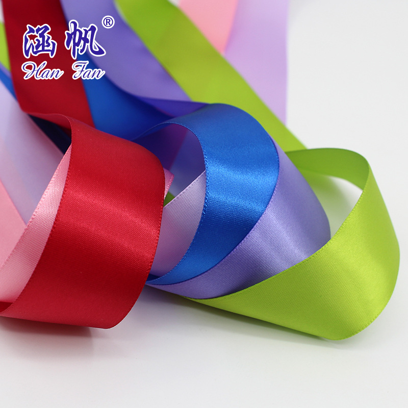 Cinta de poliéster de 3cm cinta de encriptación de 10 puntos cinta multicolor al por mayor cinta de satén ancha cinta de boda details Picture