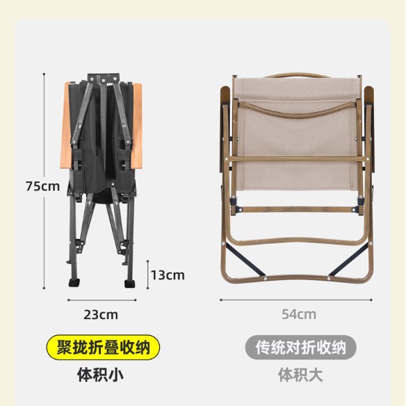 聚拢克米特椅超轻便携椅户外折叠椅躺椅收纳沙滩野餐野营钓鱼凳子