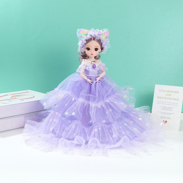Internet-famous toy, gauze bow dress, princess doll, children's little girl doll, birthday gift toy details Picture